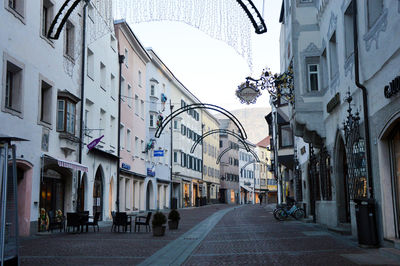 Street amidst buildings in city