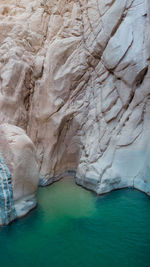 Rock formations in sea