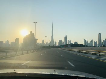 View of city buildings against sky