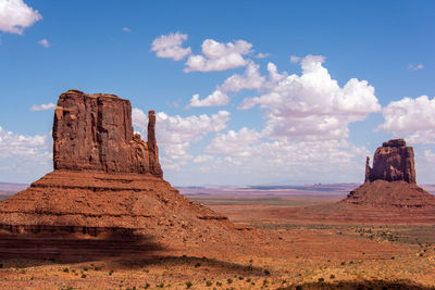 Rock formations in a desert