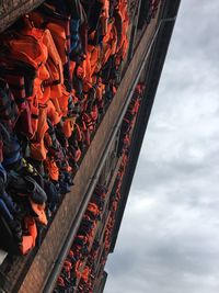 Panoramic view of people in sky