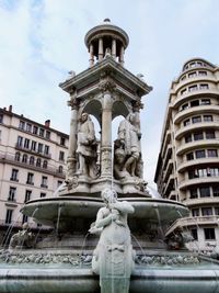 Low angle view of statue
