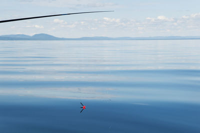 Fishing in sea