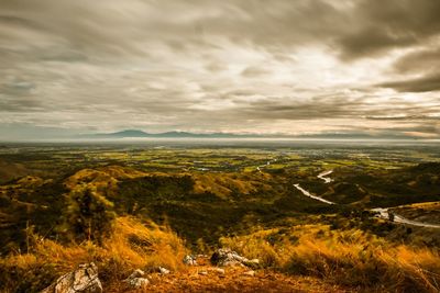 Scenic view of landscape against sky