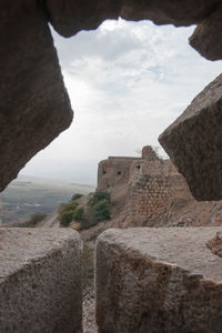 Old ruins against sky