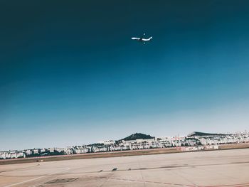 Airplane flying in sky