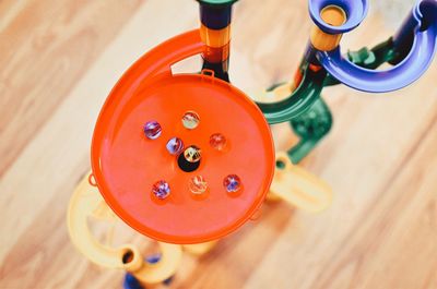 High angle view of typewriter on table