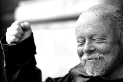 Close-up portrait of man smiling