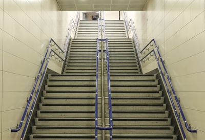 Low angle view of staircase in building