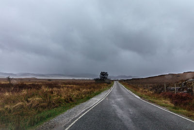 Road amidst landscape against sky