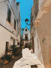 Narrow alley amidst old buildings