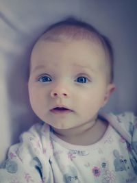 Portrait of cute baby girl