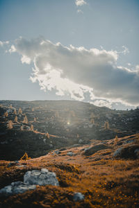 Scenic view of landscape against sky