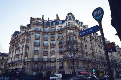 Low angle view of buildings in city