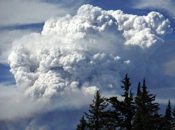 Low angle view of cloudy sky