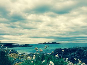 Scenic view of sea against sky