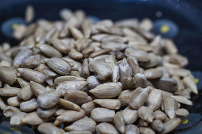 High angle view of roasted coffee beans