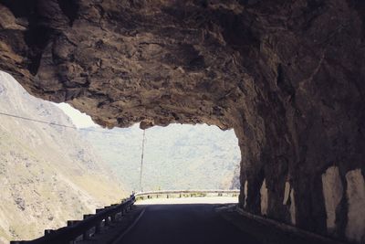 Road leading towards cave