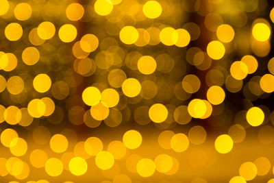 Defocused image of illuminated lights