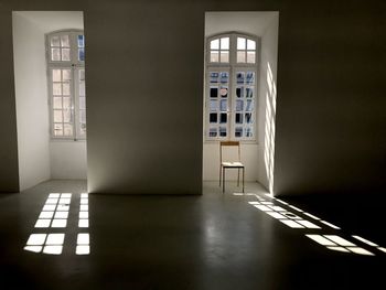 Empty corridor of building