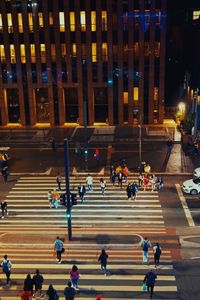 People walking on street