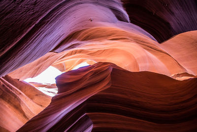 Low angle view of a rock formation