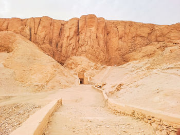 Rock formations in desert