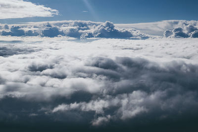 Low angle view of clouds in sky