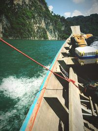 Boats in river