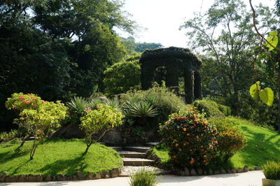 View of formal garden