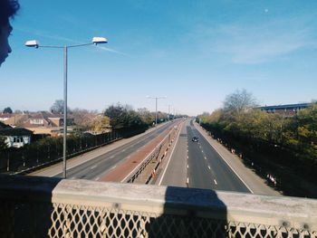 View of highway against sky