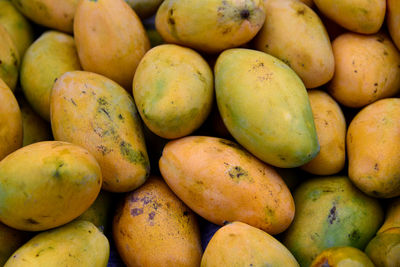 Full frame shot of mangoes for sale in market