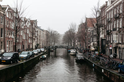 Canal along buildings