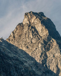 Rocky mountain peak and summit