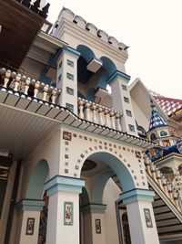 Low angle view of building against clear sky