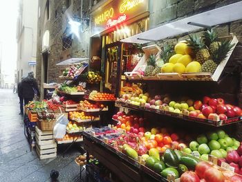 Various fruits for sale in market