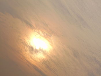 Low angle view of cloudscape against sky during sunset