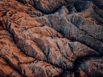 Full frame shot of rock formations