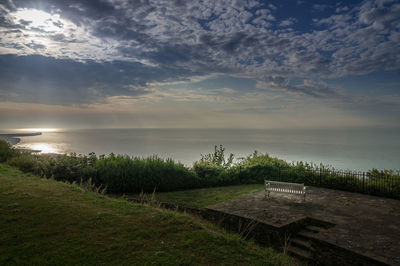 Scenic view of sea against sky