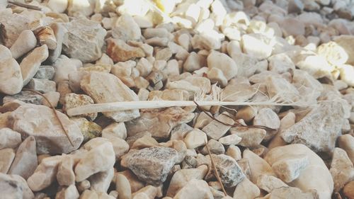 Full frame shot of stones