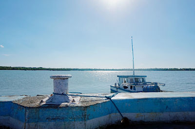 Boats in sea