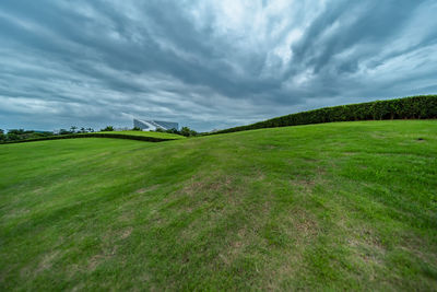 Scenic view of landscape against sky