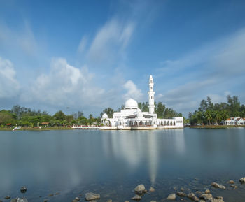 View of building against cloudy sky