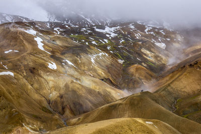 Scenic view of rocky mountains