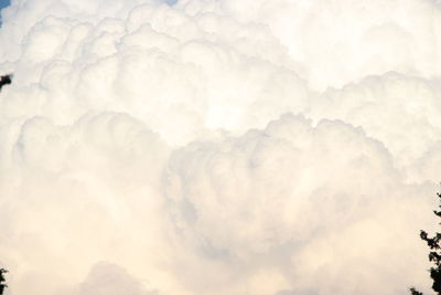 Low angle view of clouds in sky