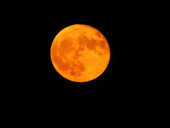 View of full moon at night