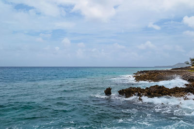 Scenic view of sea against sky