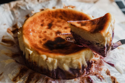 Close-up of dessert in plate