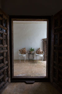 Table and chairs at home