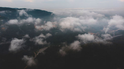 Low angle view of clouds in sky